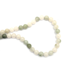 String of Semi-Precious Stone Beads Natural She Tai Cui JADE Grade A, Ball: 8 mm ~ 45 pieces