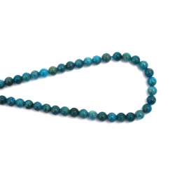String of Semi-Precious Stone Beads Natural APATITE Grade A,  Ball: 6 mm ~ 60 pieces