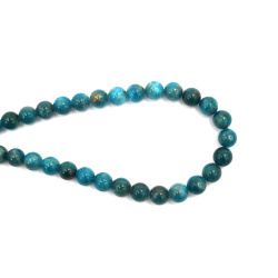 String of Semi-Precious Stone Beads Natural APATITE Grade A,  Ball: 8 mm ~ 44 pieces