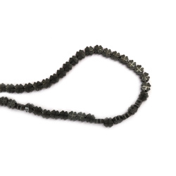 String of Semi-precious HEMATITE Stone Beads, Non-Magnetic Clover / 7x7x4 mm, Hole: 1 mm ~ 60 pieces