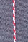 Red-White Cord G2-9 for Martenitsa Making - 50 meters