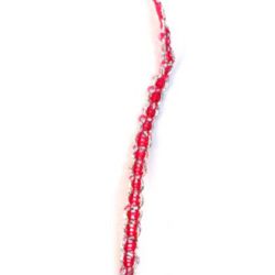 Flat Red-White Cord for BABA MARTA Amulets / 4 mm - 100 m