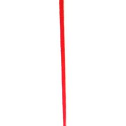 Шнур полиамид лъскав 2 мм червен -10 метра