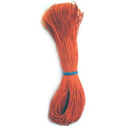Памучен колосан шнур/конец/ 1 мм оранжев ~68 метра