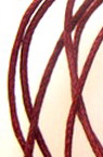 Jewellery cotton elastic mm burgundy ~ 76 meters