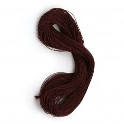 Burgundy Polyester Thread with Cord Base, 0.8 mm - 90 meters