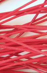 Cablu amidonat de bumbac 1,5 mm roșu ~ 60 metri