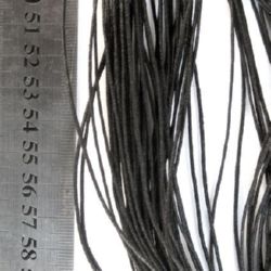 Cordon de bumbac colorat 2 mm negru ~ 68 metri