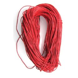 Cablu de bumbac amidonat 1,5 mm roșu ~ 60 metri