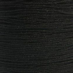 Шнур полиамид лъскав 2 мм черен -23 метра