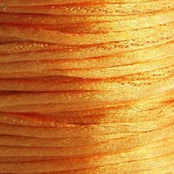 Snur poliamid strălucitor 1 mm portocaliu -10 metri