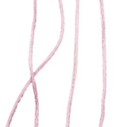 Snur poliamidă strălucitoare 1 mm roz -10 metri