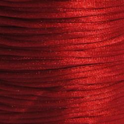 Snur poliamida strălucitor 1 mm roșu -10 metri