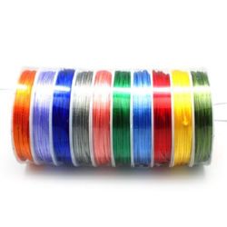 Snur poliamidă strălucitor 1 mm ASORTAT -10 metri