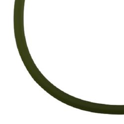 Κορδόνι σιλικόνης ματ 2 mm σκούρο πράσινο -5 μέτρα