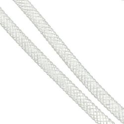 Snur cu plasă  cablu 4 mm alb -6 metri