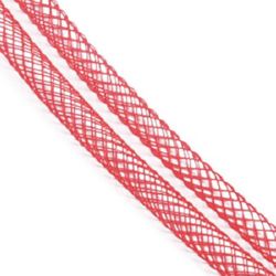 Κορδόνι  στρογγυλό  πλεκτό 4 mm κόκκινο -6 μέτρα
