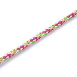 Шнур полиестер 3 мм с ламе плосък -20 метра