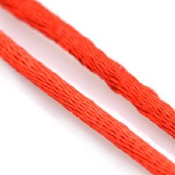 Shiny Polyamide Cord for Jewelry Making and Crafts / 1.5 mm / Red ~ 15 meters