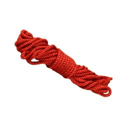 Cablu de bumbac 2 mm 6 straturi roșu -2 metri