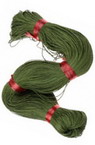 Колосан памучен шнур /конец/ 0.8 мм зелен маслинен ~67 метра