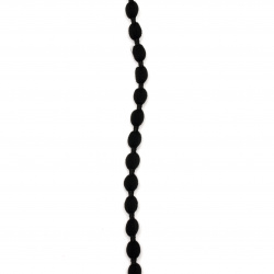 Snur poliester 5 mm negru -5 metri