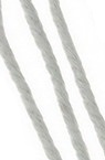 Cordon de bumbac colorat 3 mm alb ~ 80 metri