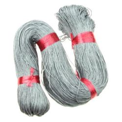Cotton cord 1 mm gray ~ 68 meters