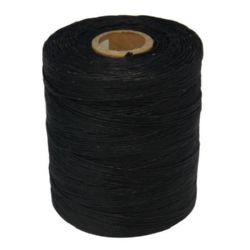 Восъчен памучен шнур /конец/ 1.5 мм черен ~548 метра