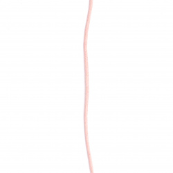 Памучен колосан шнур 1.5 мм розов бледо ~72 метра