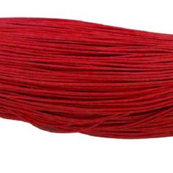 Snur de bumbac colorat 0,8 mm roșu ~ 72 metri