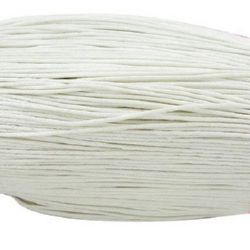 Βαμβακερό κορδόνι 0,8 mm λευκό ± 72 μέτρα
