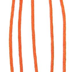 Șnur de bumbac cu vârf de 2 mm portocaliu ~ 72 metri