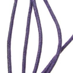 Jewellery cotton cord 2 mm purple