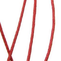 Памучен колосан шнур 2 мм червен ~68 метра