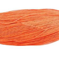 Колосан памучен шнур/конец/ 0.8 мм оранжев ~67 метра
