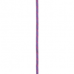 Paracord / parachute rope / 3 mm purple with cyclamen dots - 1 meter