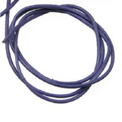 Jewellery leather cord 2 mm x 1 m