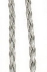 Artificial leather cord  3 mm silver -1 meter
