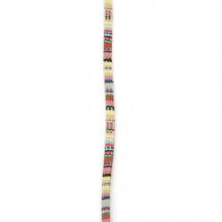 Denim textile ribbon 5x2 mm colored -1 meter