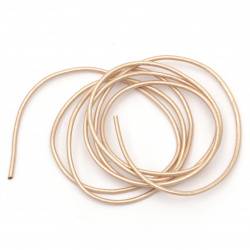 Cablu din piele naturală 1,5 mm culoare perlată - 1 metru