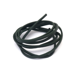 Faux Leather Cord / 3x2 mm / Dark Green - 1.20 meters