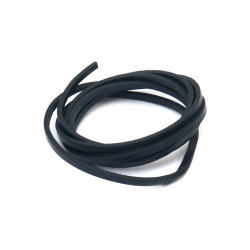Artificial Leather Cord / 3x2 mm /  Dark Blue - 1.20 meters