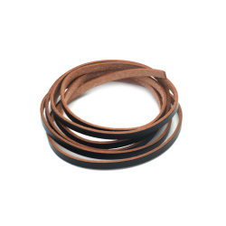 Faux Leather Strip / 4x1.5 mm /  Black - 1.20 meters