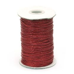 Cotton cord Korea 1 mm red -20 meters