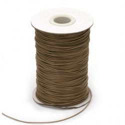 Cotton cord Korea 1 mm beige dark -10 meters