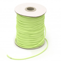 Cotton cord Korea 2 mm green light -10 meters