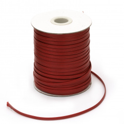 Cotton cord Korea 4x1 mm red -10 meters