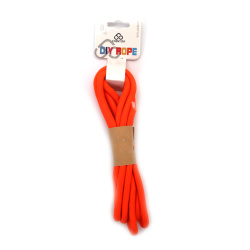 Bright Orange Polyester Paracord 7 mm – Strong, Flexible & Decorative Craft Rope, ~2 m Length