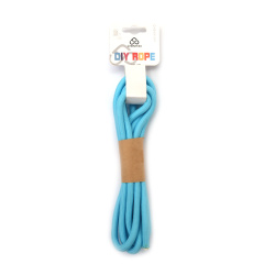 Light Blue Polyester Paracord 7 mm – Strong, Flexible & Decorative Craft Rope, ~2 m Length